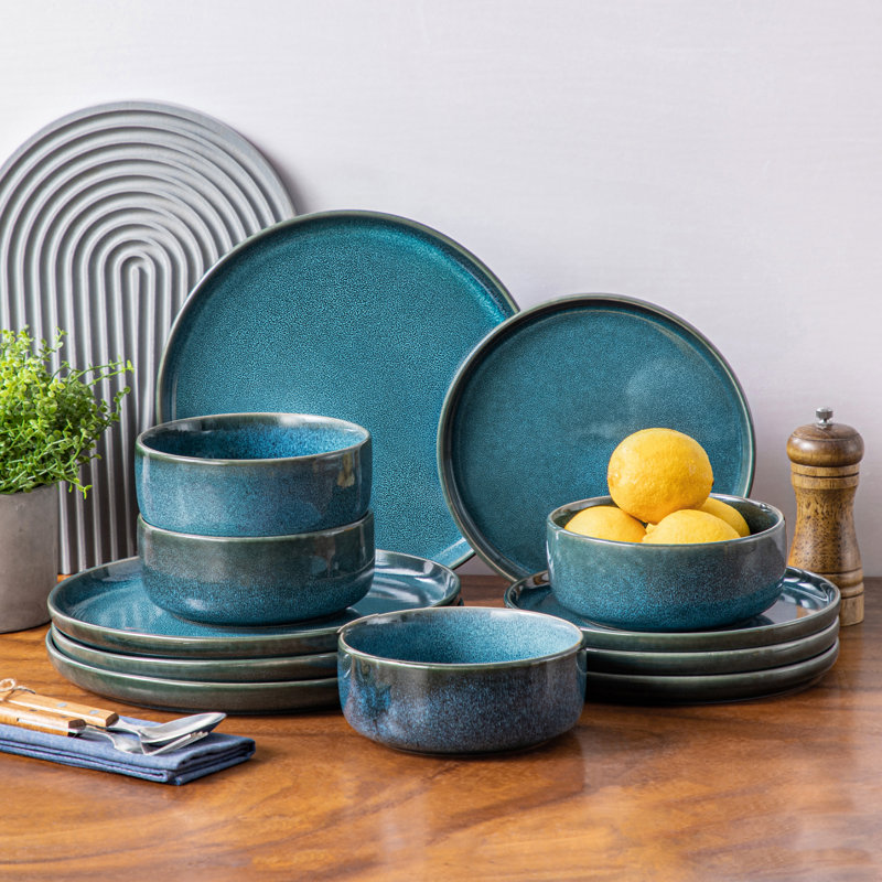 Vega Stoneware Dinnerware Set, 12