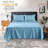 Lux Decor Collection Brushed Microfiber Sheet Set with Fitted Flat Sheets & Pillowcase-29674134-29674148
