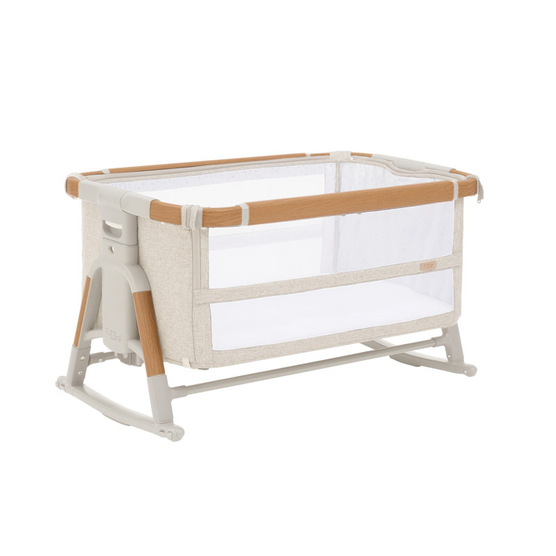 CoZee XL Complete Birth to 4+ Years Package, 5-in-1 Convertible Cot, Scandinavian Walnut/Ecru
