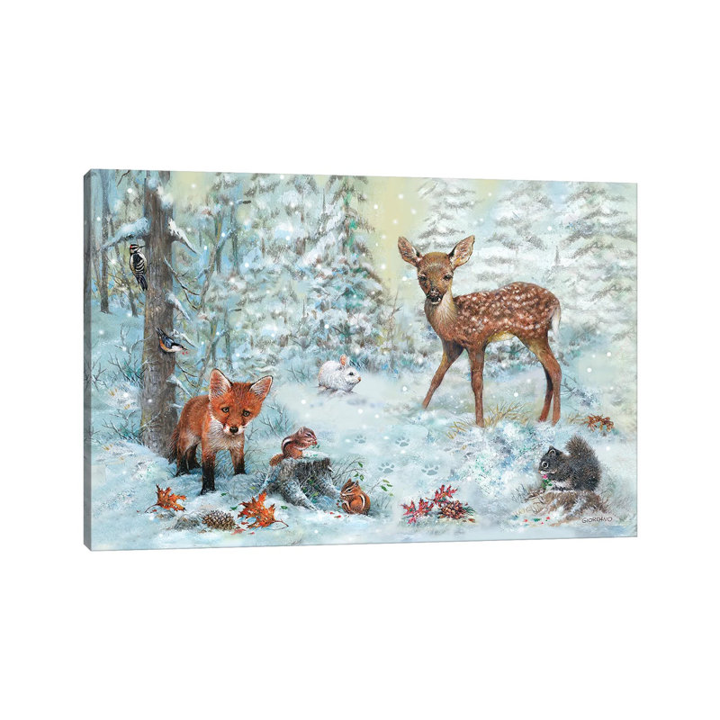 «Into the Woods» par Giordano Studios - impression sur toile tendue, H 12 po x l 18 po x 1,5 po