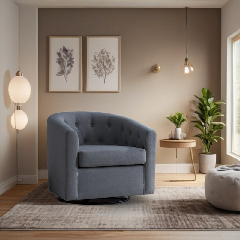 Chaise d'appoint Jarissa, Gris