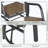Set of 2 Metal Frame Porch Glider Chairs with Breathable Mesh Fabric-514441428