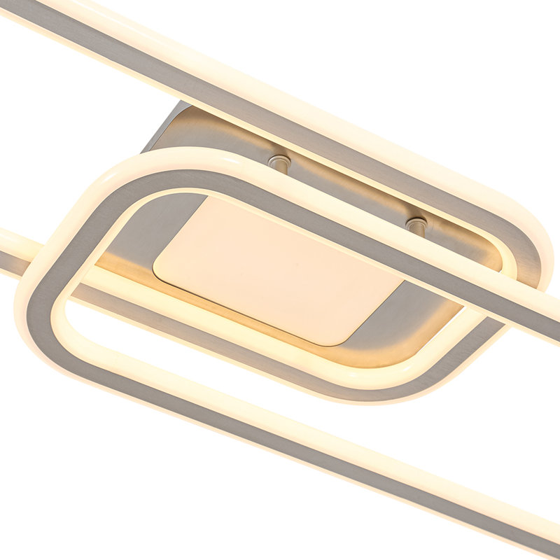 Plafonnier semi-encastré 40,9 po, Nickel