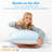Luxury Queen Cooling Down Alternative Bed Pillows - Hotel Collection Bed Pillows & Breathable Medium Firm Microfiber Filled Pillows