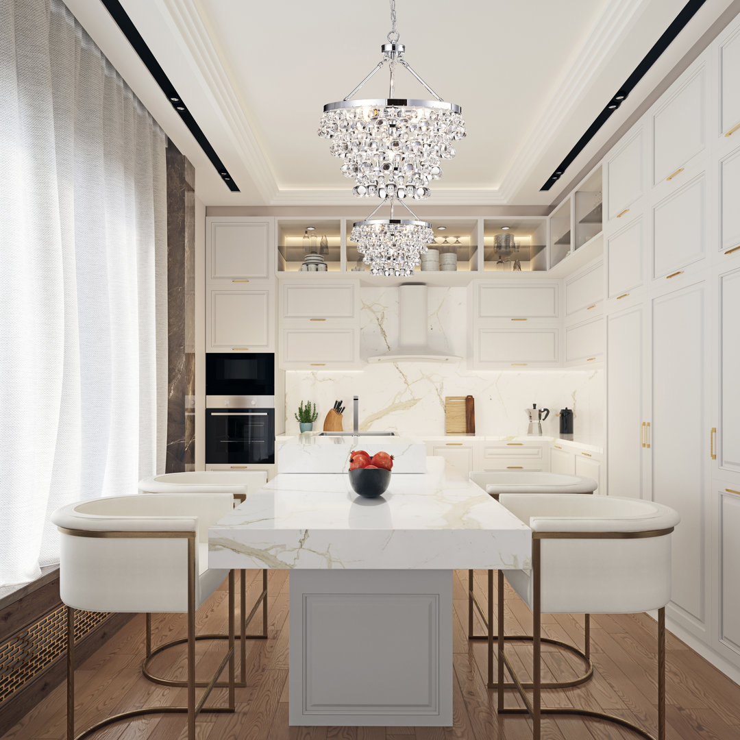 Sheridan 5 - Light Statement Tiered Chandelier Willa Arlo™ Interiors 