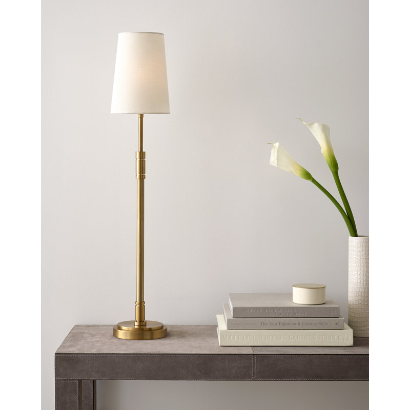 Altera Metal Buffet Lamp, Burnished Brass