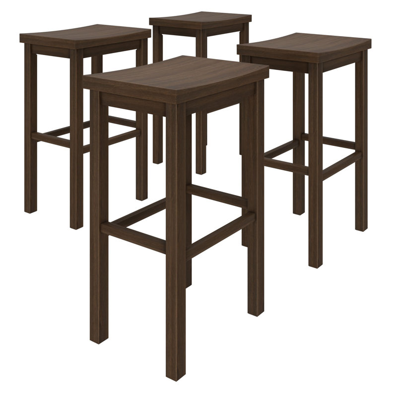 Hauteur du tabouret de bar (30 po) - paquet de 4, noyer, Noyer