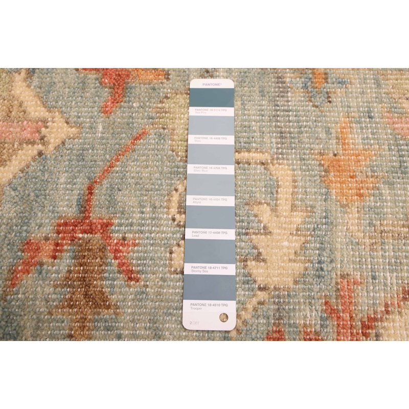 Tapis bleu Jules Serapi 8 pi 11 po x 11 pi 8 po