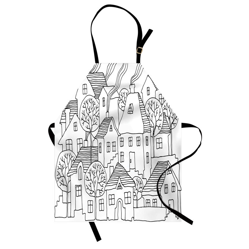 Tablier à motif géométrique