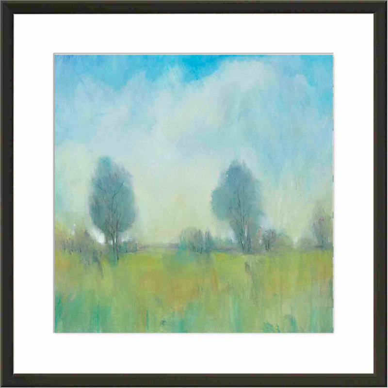 «Summertime II» par Tim O'Toole - peinture encadrée, H 20 po x l 20 po, Noir