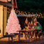 Arbre de Noël floconné épinette rose facile à installer