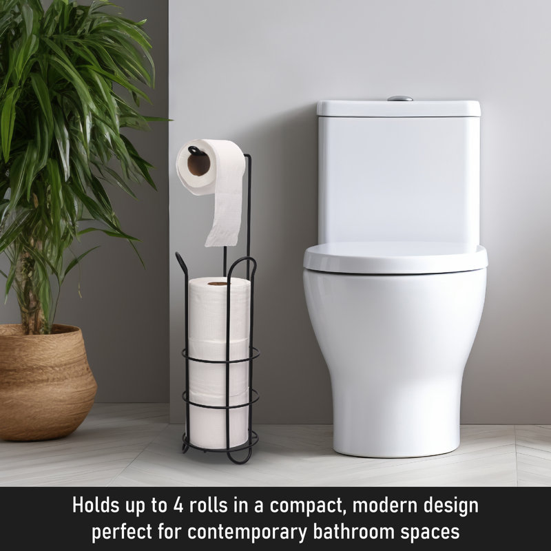 Buckingham Freestanding Toilet Roll Holder Tissue Paper Storage Stand