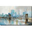 Teal City Shadows par - Peinture-537081536-537081537