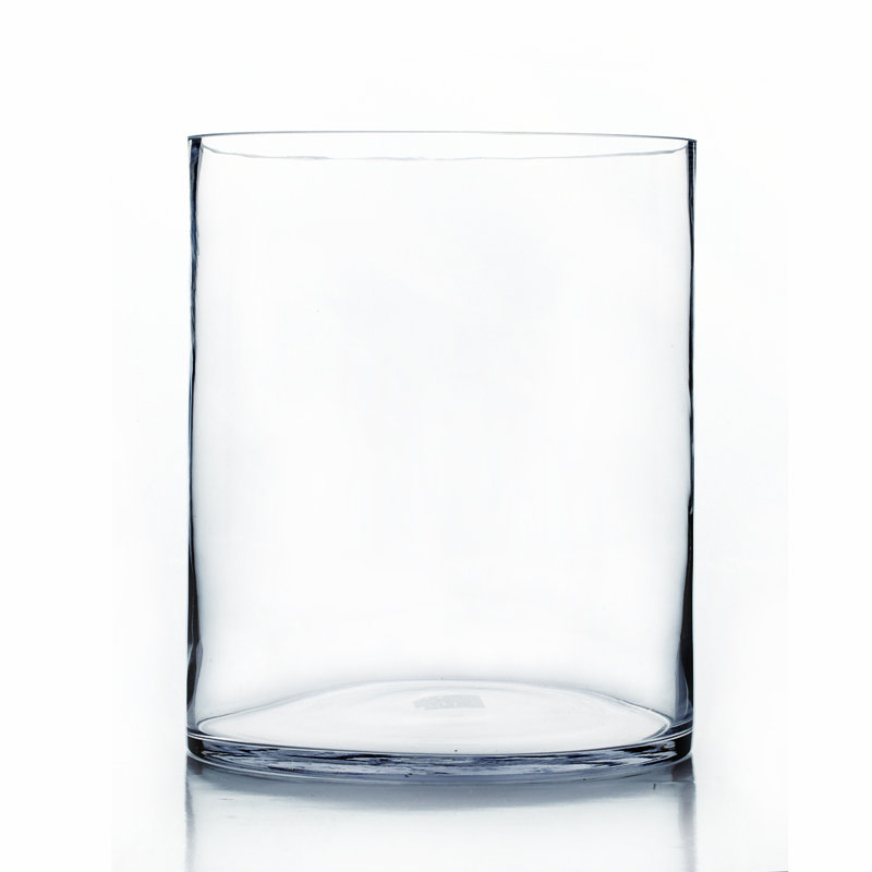 Vase de table en verre transparent Araceli, H 12 po x l 9 po x P 9 po