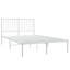 Metal Bed Frame with Headboard White-275720867