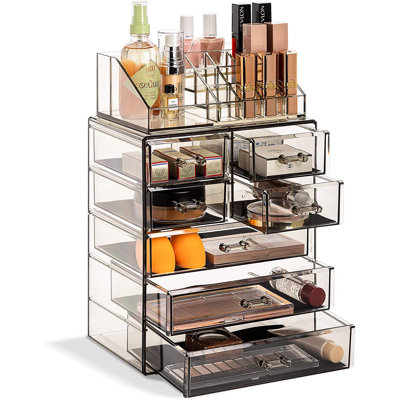 Sorbus Medium Makeup Organizer Set with 7 Drawers and Top Shelf