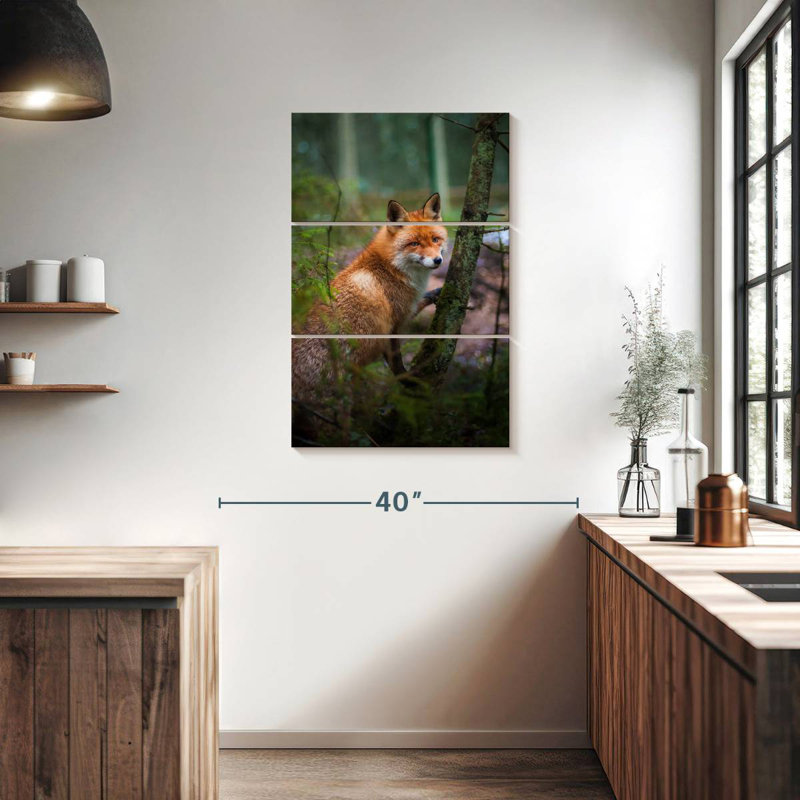 Brampt Wild Forest Fox, 38" H x 24" W