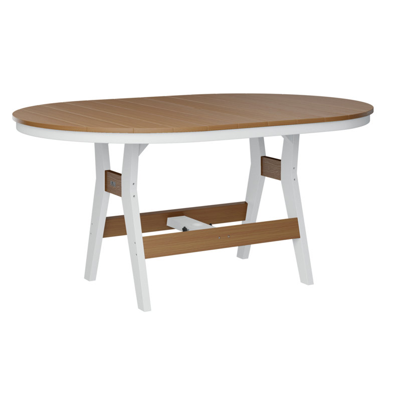 Table de bout en teck naturel Bulger, H 35,5 po x l 64 po x P 44 po, Teck naturel