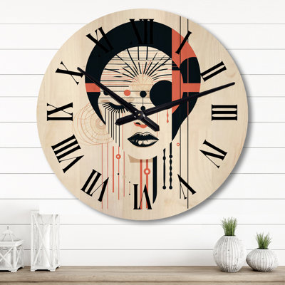 Nolwenn Solid Wood Wall Clock