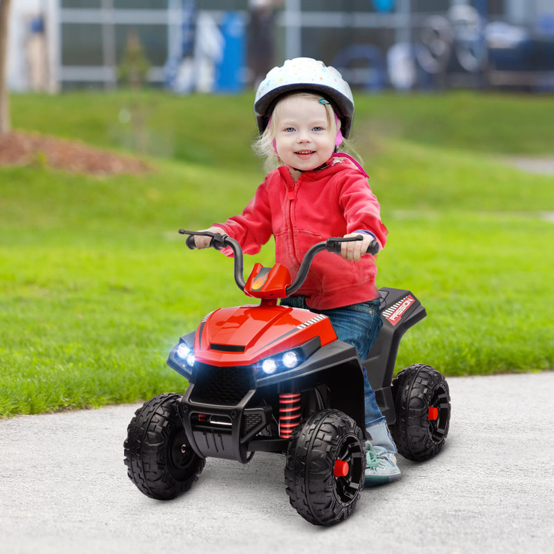 Suspension pour enfant à 4 roues 12V, Rouge