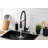 Kingston Brass Concord Single-Handle 1-Hole Deck Mount Pre-Rinse Kitchen Faucet