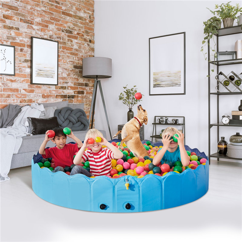 Charmisa Circle Pet Pool 33cm H x 180cm W x 180cm L