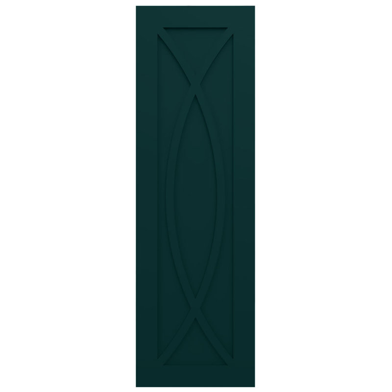 Volets de style moderne EnduraCore Composite Rosa, Vert thermique, H 34 po, L 15 po