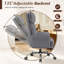 Fauteuil de bureau ergonomique de direction à dossier haut, accoudoirs rabattables et inclinable, repose-pieds rétractable, gris-599938622