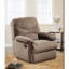 Fauteuil inclinable brun clair avec accoudoirs coussinés-125915773