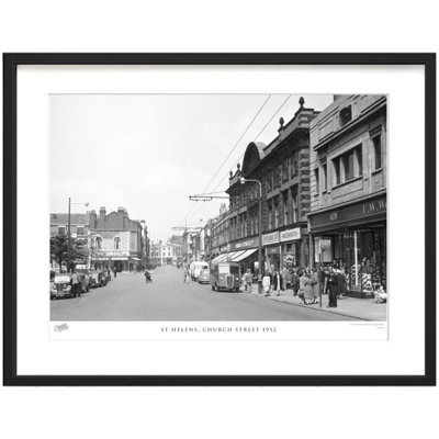 St Helens, Church Street 1952 by Francis Frith - Single Picture Frame Print