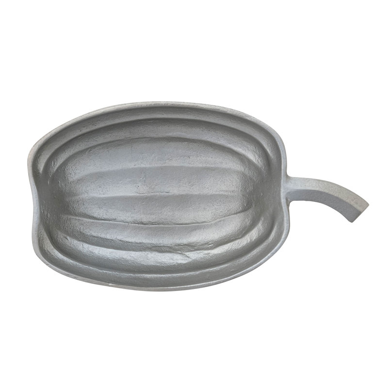 Bol de citrouille en fonte d'aluminium nickelé, Nickel