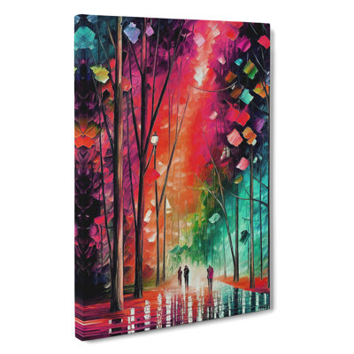 Forest Woodland In Colour No.2 - Wrapped Canvas