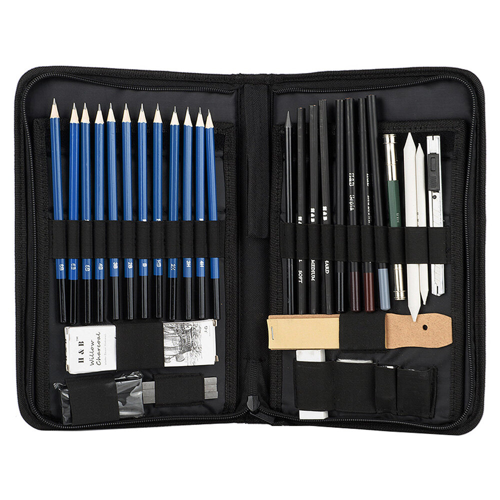 FixtureDisplays 80 Pieces of Deluxe Art Set-Painting Art Supplies-Compact  Carrying Case-An Ideal Gift for Beginners & Reviews