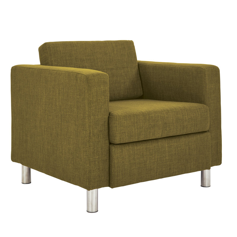 Desantiago Upholstered Armchair, Green Fabric