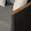 Chaise de patio en teck avec coussins Chandana
