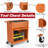 8-Drawer Tool Chest with Wheels，2-In-1 Detachable Metal Toolbox Storage Cabinet Organizer（Orange）-387632461
