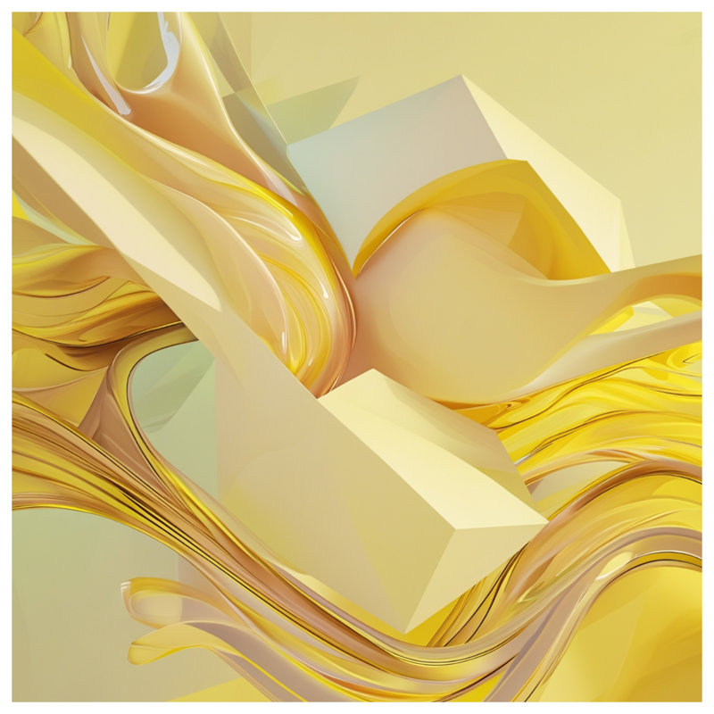 Coussins décoratifs jaunes tourbillonnants, 18 x 18 inches