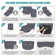Wald 5-Pieces Oversized Recliner Couch Covers With Pockets For Reclining L Shape Sofa
