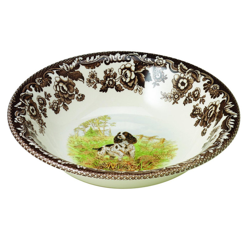 Épagneul bol à céréales 8 po Spode Woodland Dogs Ascot