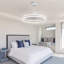 Ventilateur de plafond à DEL 24 pouces avec lumières et télécommande, ventilateur de plafond Fandelier réversible 6 vitesses pour chambre à coucher Chantrice-1739666414