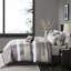 Couvre-lit 7 pièces mauve très grand - doux, détails de broderie, édredon lavable à la machine, 2 taies décoratives, coussins décoratifs