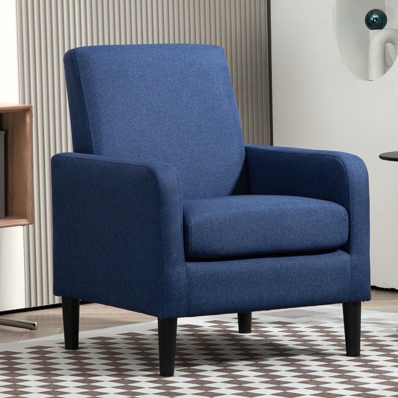 upholstery 26.2'' wide armchair, Ocean Blue Polyester