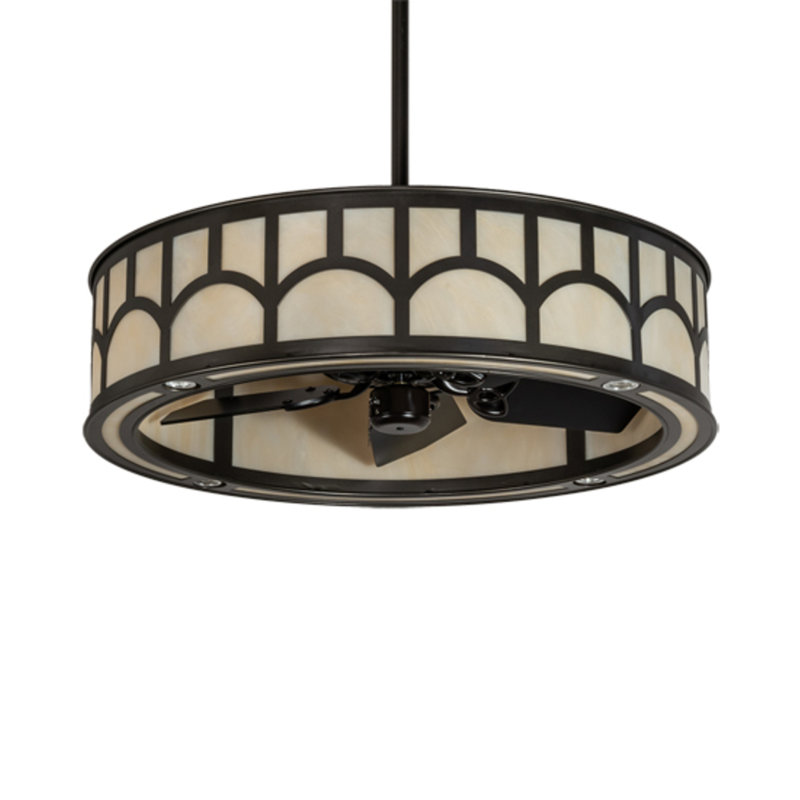 Mission LED Downrod Ceiling Fan