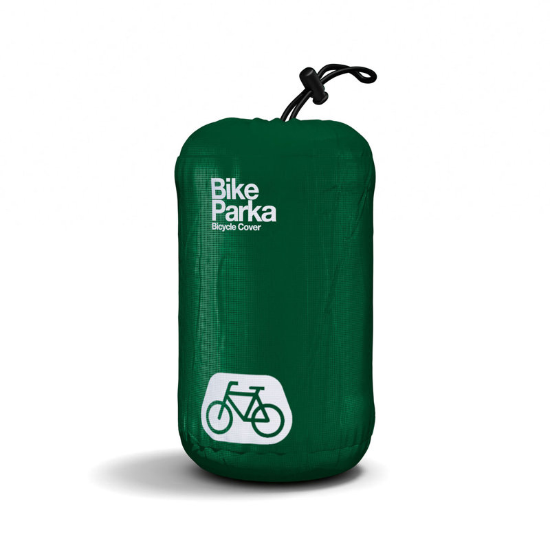 Forest Green Waterproof Polyester Bicycle Cover with Adjustable Strap