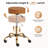 Adjustable Salon Stool Brown Gold