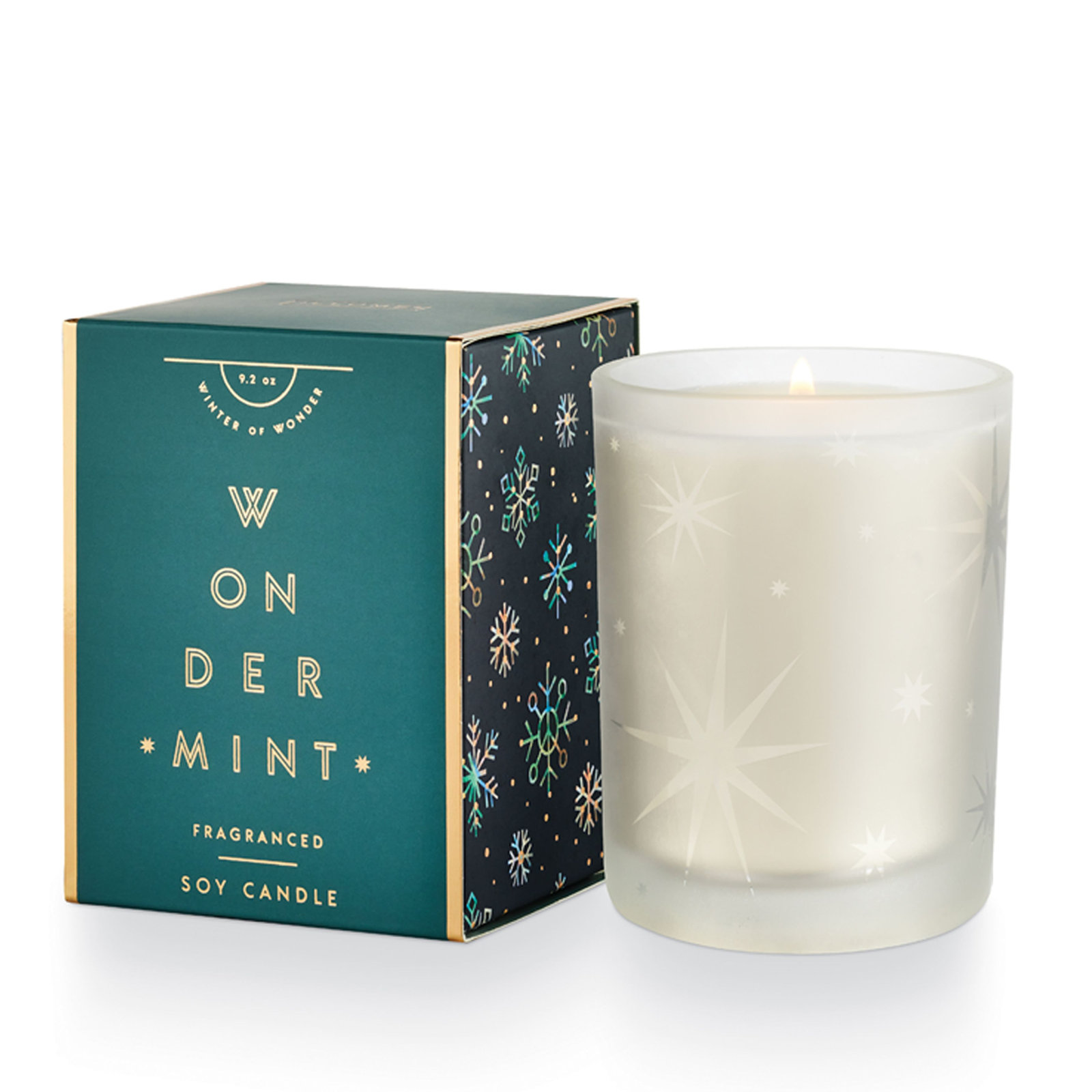 Fa La Lovely Wondermint Candle, Gifted Glass