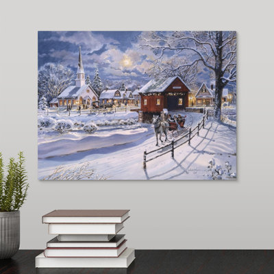 "winter-bateau" par jess hager, peinture sur toile