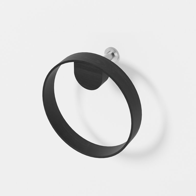 Ring Towel Holder Yoku, Dark Oak