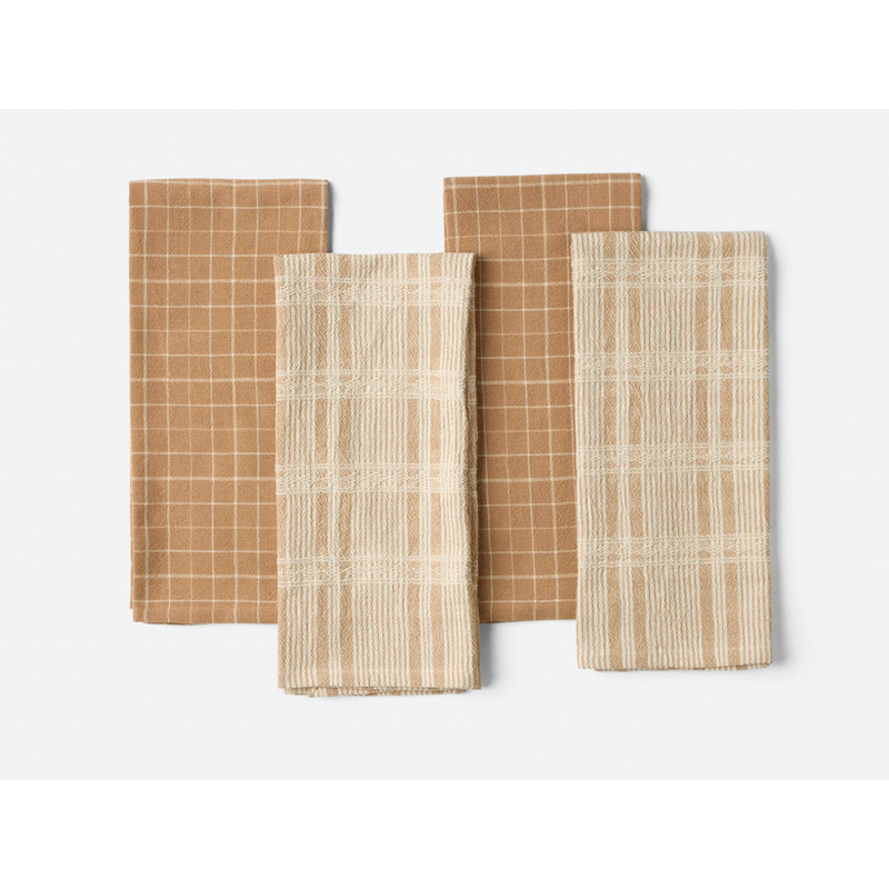 Clarendon Organic Kitchen Towel Set, Ginger