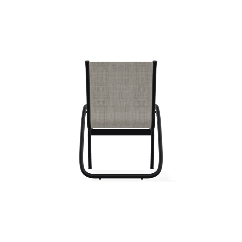 Fauteuil de patio Gardenella, Noir texturé, Fumée